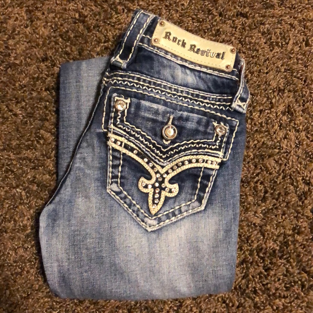 Women’s bootcut rock revival jeans